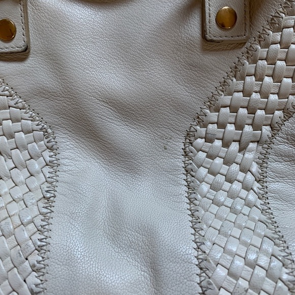 Yves Saint Laurent Ivory satchel Leather Handbag - Picture 6 of 8